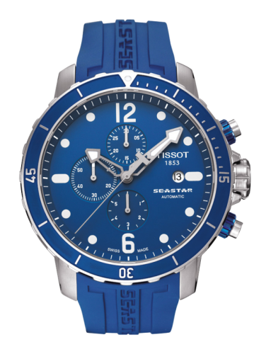 Tissot Seastar 1000 Automatic Chronograph Blue Rubber